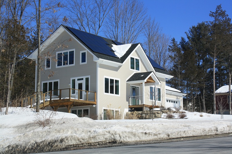  Lot 18 proudly sporting its solar panels. Green Acres, New Paltz, NY.  Photo credit: Krista Arena
