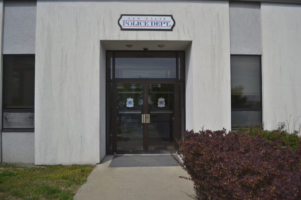 Visitor’s entrance to the New Paltz Police Department. Photo by Cooper LaRocque