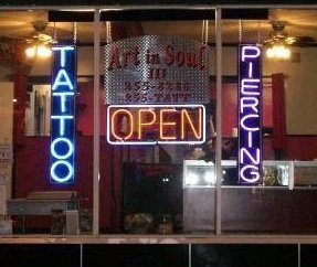 The front window of Art and Soul located on Main Street in New Paltz.