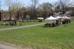 The vendors and organizations set up on the Old Main Quad. Photo by Gabriela Jeronimo.