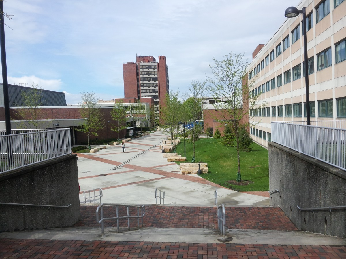 Graduating seniors will be saying goodbye to the New Paltz campus on May 19. Photo by Kelly Fay.