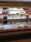 Shoppers stocked up on meat in preparation for Nemo. Photo by Chelsea Hirsch.