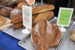 Close up of bread being sold at Bread Alone stand. Photo by Lauren Reid.