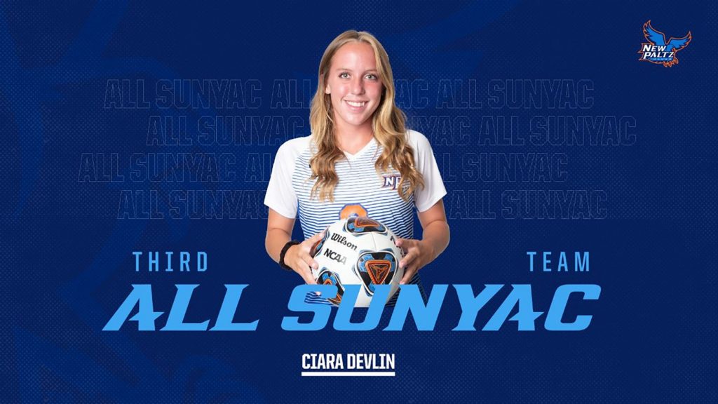 SUNY New Paltz Women’s Soccer Sophomore Defender Ciara Devlin Named to All-SUNYAC Third-Team