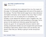 A statement from the creator of New Paltz Compliments Page.