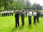 Police and ambulance personnel at the ceremony.