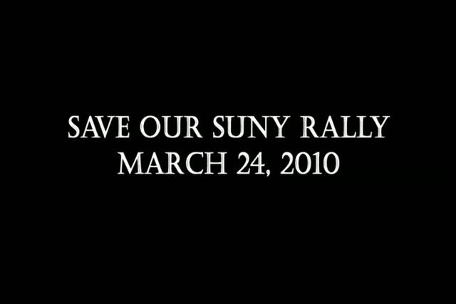Students, Faculty Rally to ‘Save SUNY’